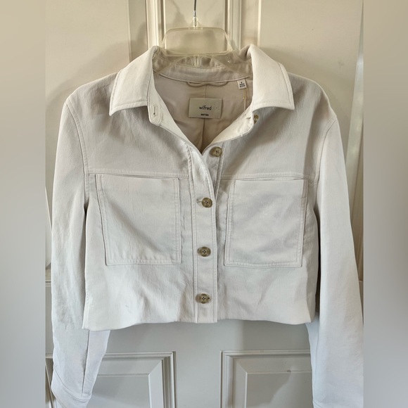 😎Aritzia Wilfred CruiseLinen Cropped Jacket - Picture 9 of 16